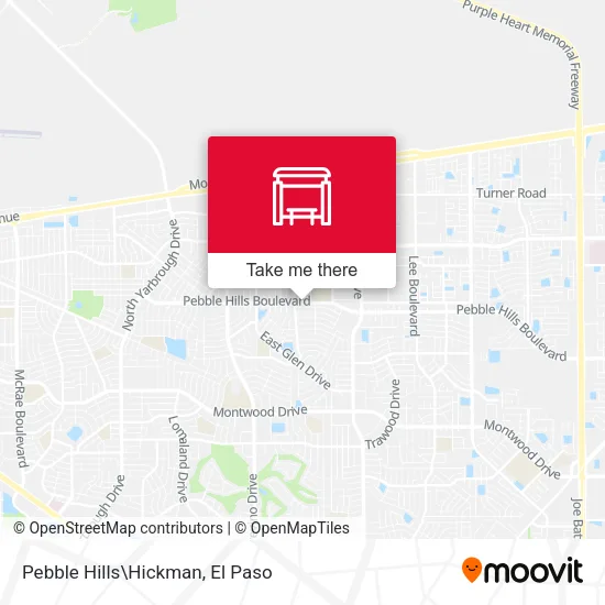 Mapa de Pebble Hills\Hickman
