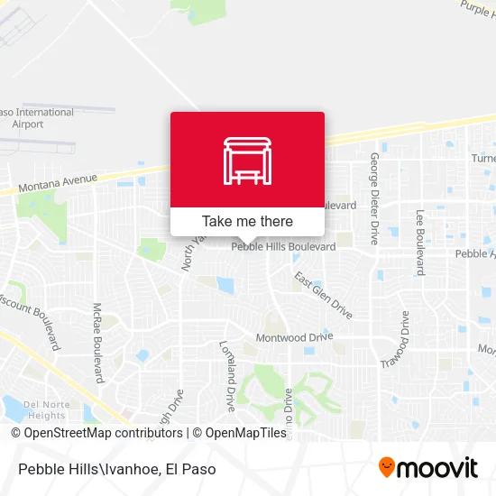 Pebble Hills\Ivanhoe map