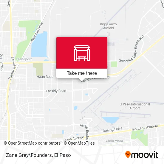 Zane Grey\Founders map