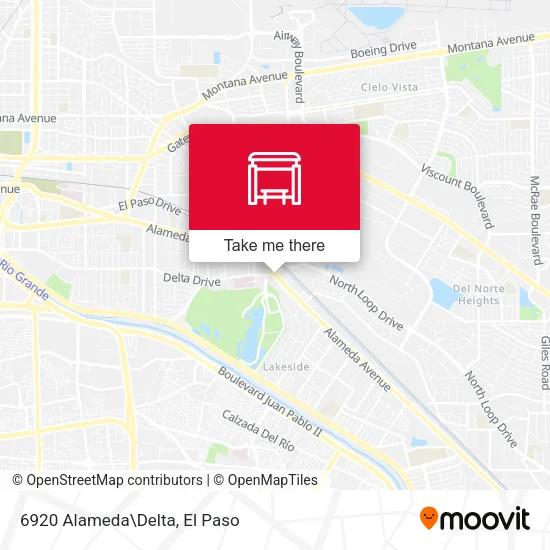 Mapa de 6920 Alameda\Delta