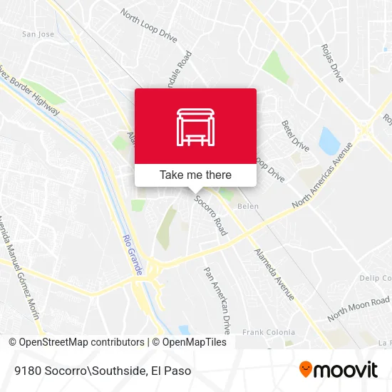 Mapa de 9180 Socorro\Southside