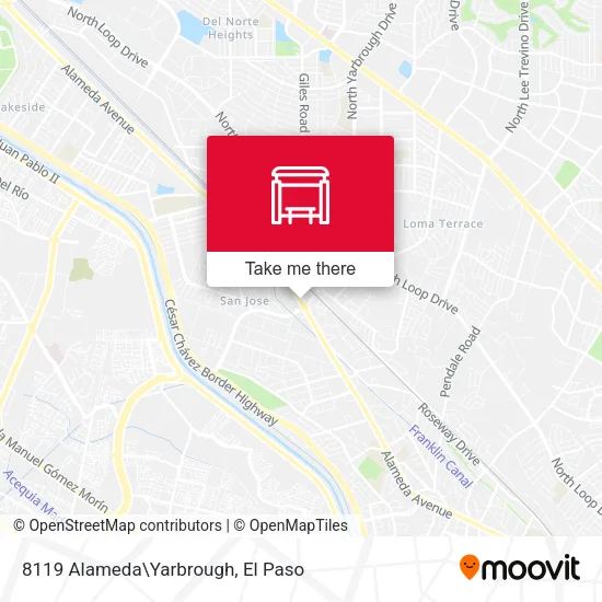 Mapa de 8119 Alameda\Yarbrough