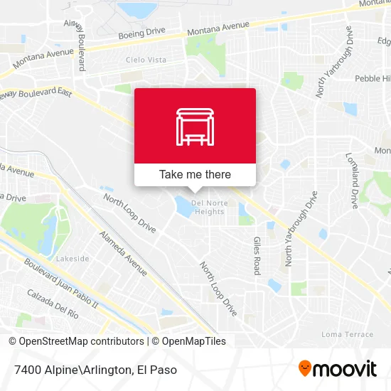 Mapa de 7400 Alpine\Arlington