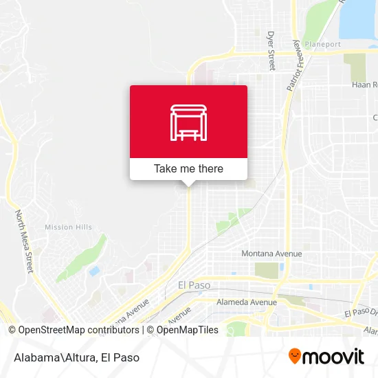 Mapa de Alabama\Altura