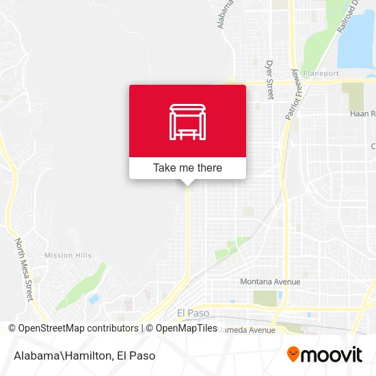 Mapa de Alabama\Hamilton