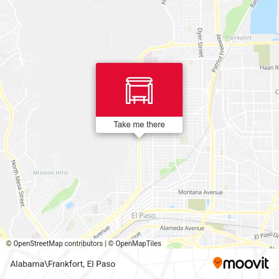 Alabama\Frankfort map
