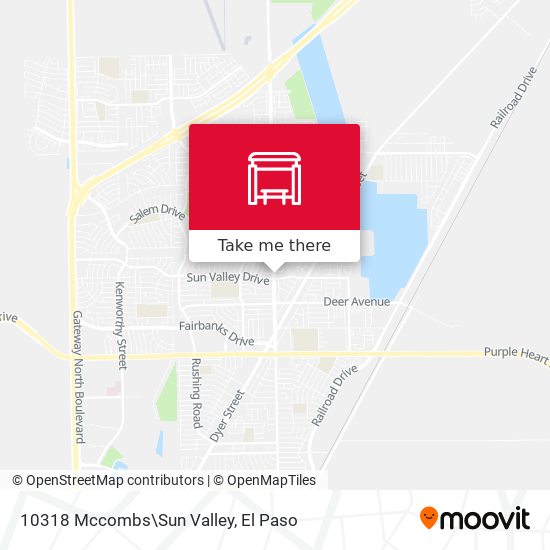 10318 Mccombs\Sun Valley map