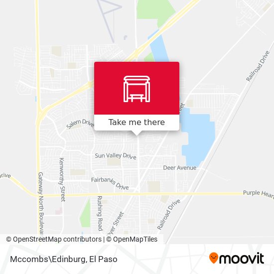 Mccombs\Edinburg map