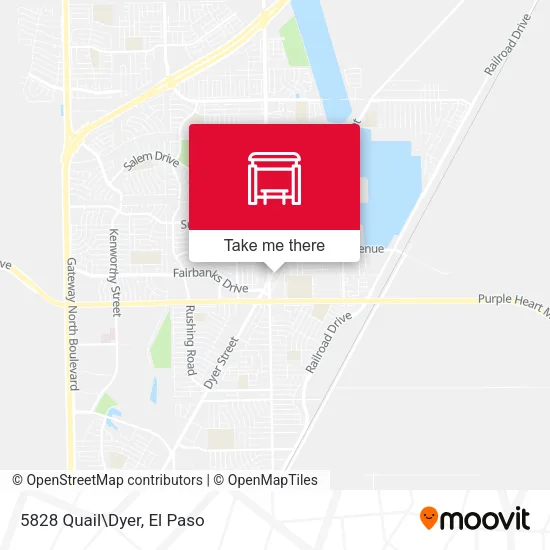 Mapa de 5828 Quail\Dyer