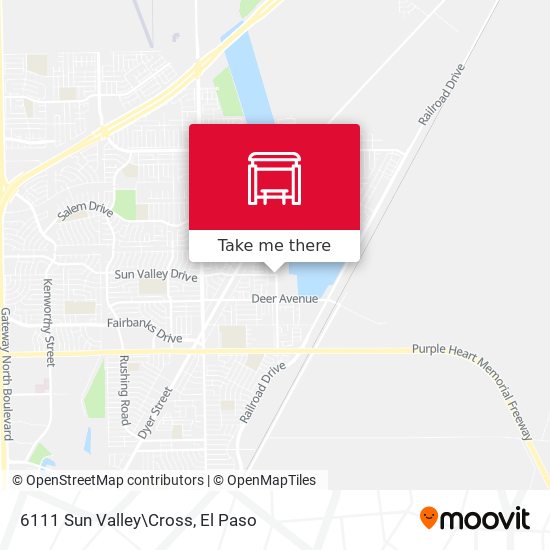 Mapa de 6111 Sun Valley\Cross