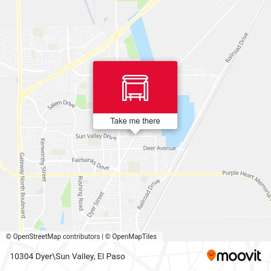 Mapa de 10304 Dyer\Sun Valley