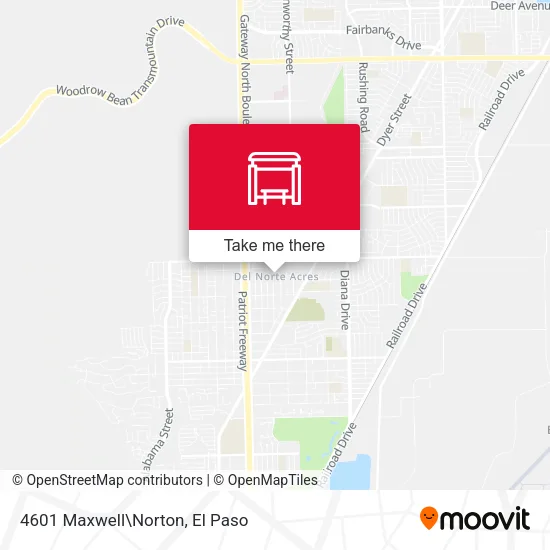 Mapa de 4601 Maxwell\Norton