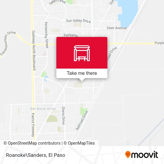 Mapa de Roanoke\Sanders