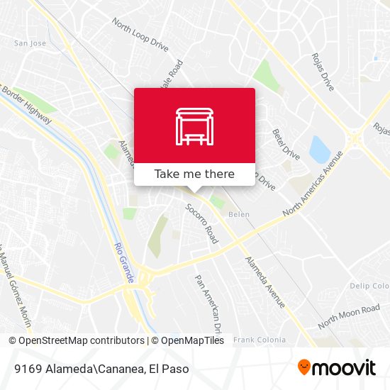 9169 Alameda\Cananea map