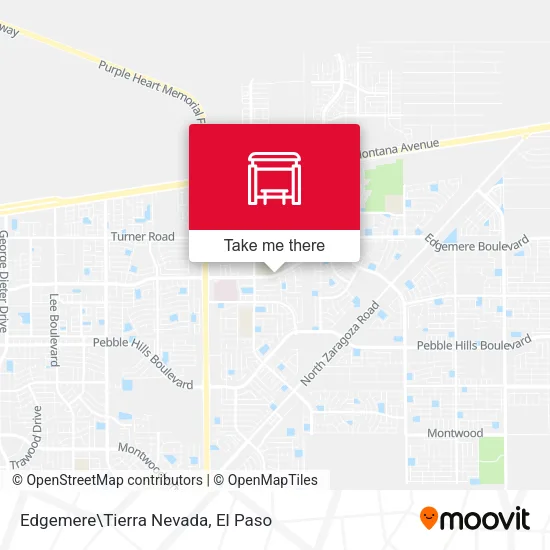 Mapa de Edgemere\Tierra Nevada