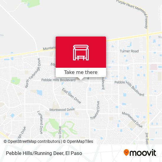 Mapa de Pebble Hills/Running Deer