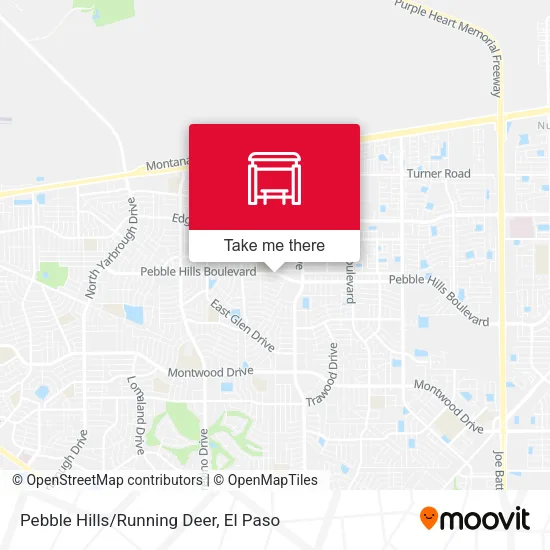 Mapa de Pebble Hills/Running Deer