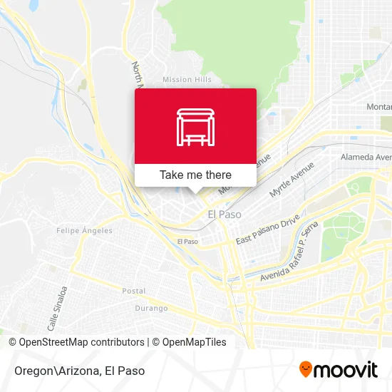 Oregon\Arizona map