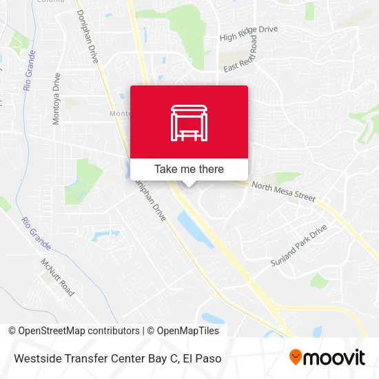 Mapa de Westside Transfer Center Bay C
