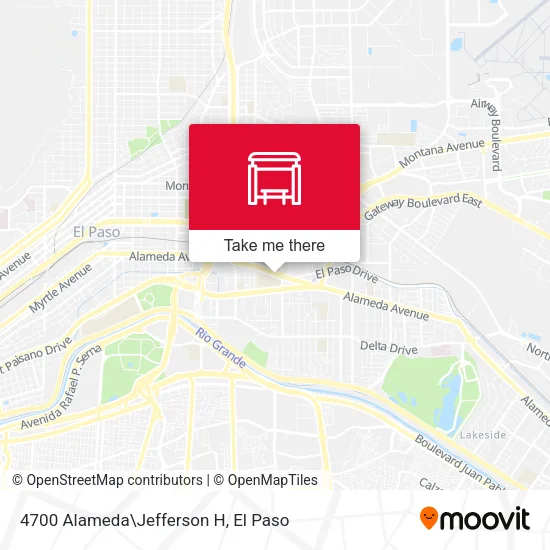 Mapa de 4700 Alameda\Jefferson H