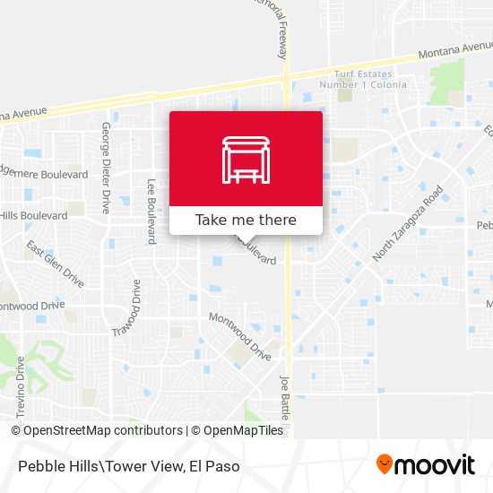 Pebble Hills\Tower View map