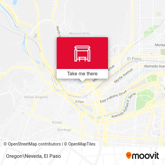 Oregon\Neveda map