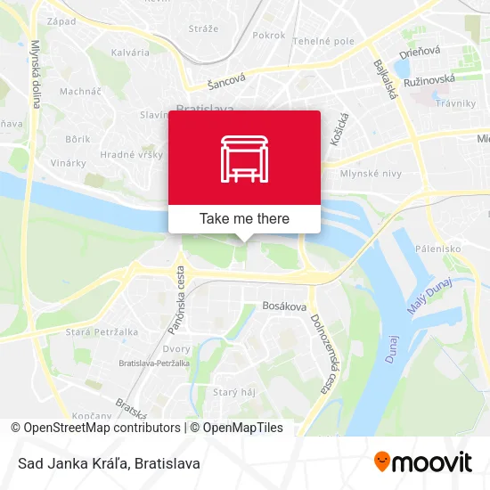 Sad Janka Kráľa map