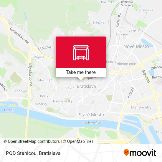 POD Stanicou map