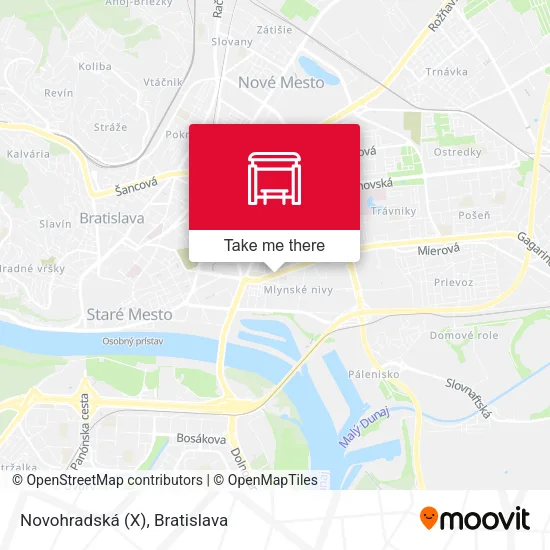 Novohradská (X) map