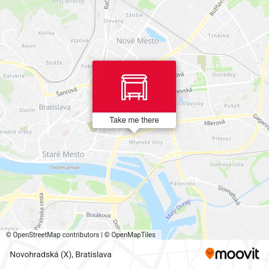Novohradská (X) map