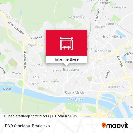 POD Stanicou map