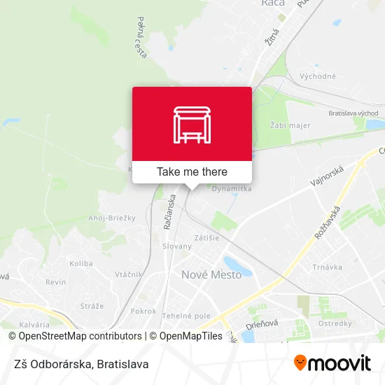 Zš Odborárska map