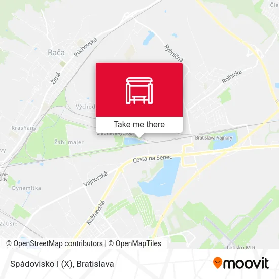 Spádovisko I (X) map