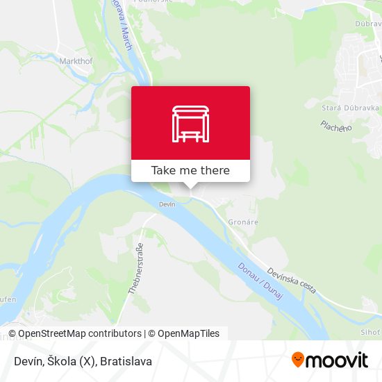 Devín, Škola (X) map