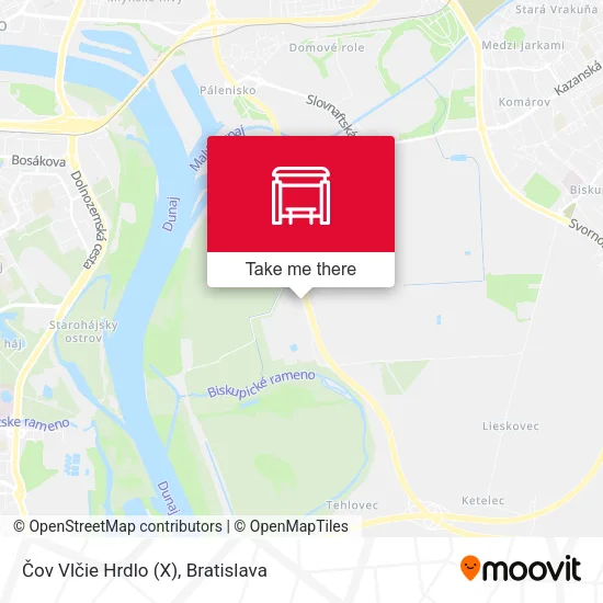 Čov Vlčie Hrdlo (X) map