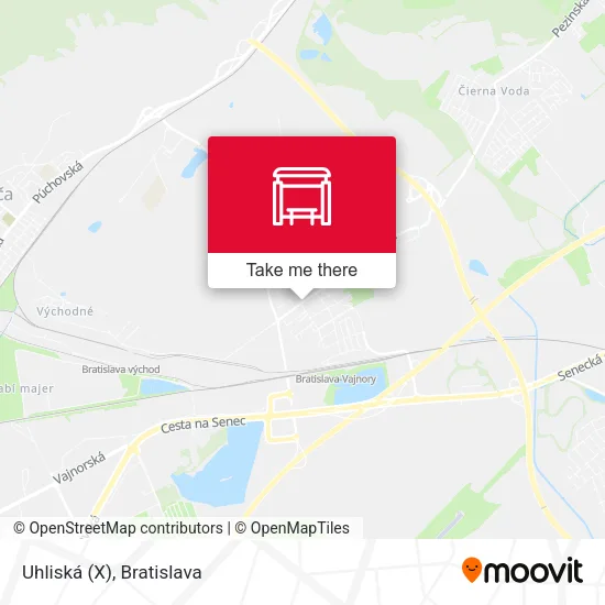 Uhliská (X) map