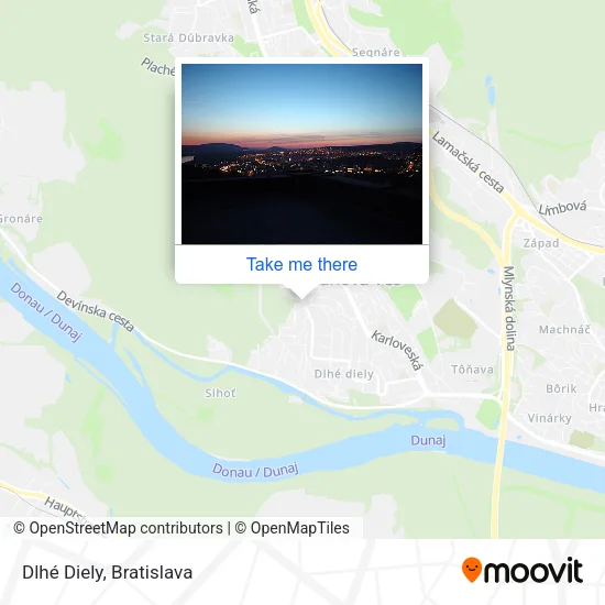 Dlhé Diely map