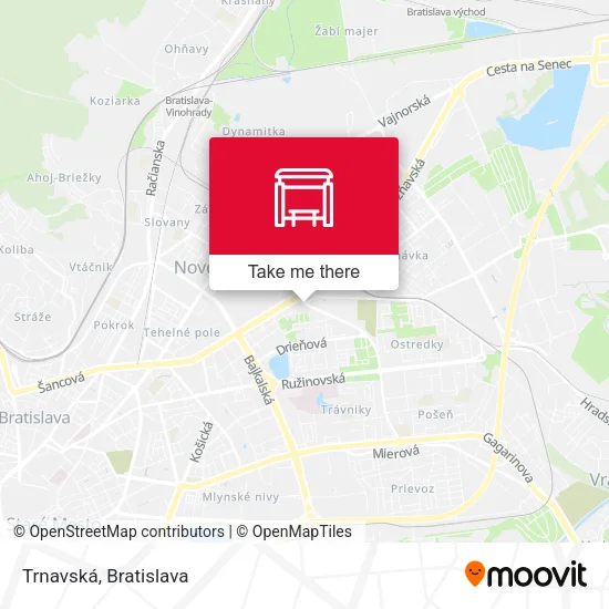 Trnavská map