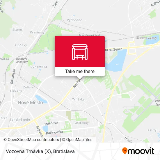 Vozovňa Trnávka (X) map