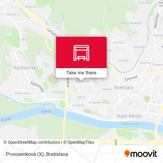 Prvosienková (X) map