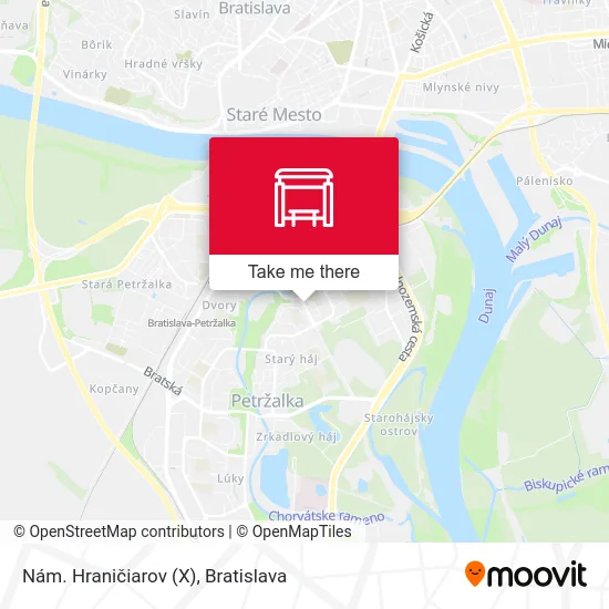 Nám. Hraničiarov (X) map