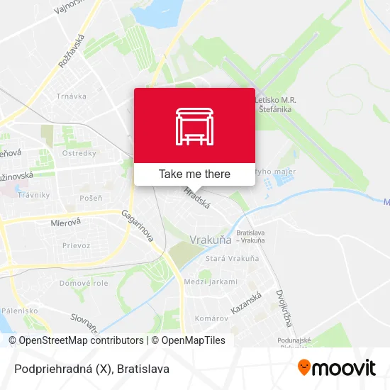 Podpriehradná (X) map