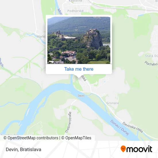 Devín map