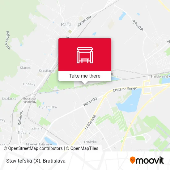 Staviteľská (X) map