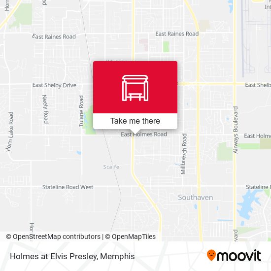 Holmes at Elvis Presley map