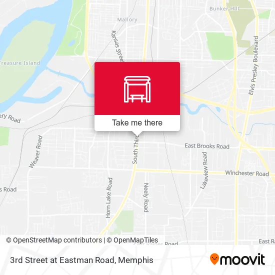 Mapa de 3rd Street at Eastman Road