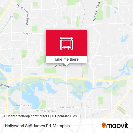 Hollywood St@James Rd map
