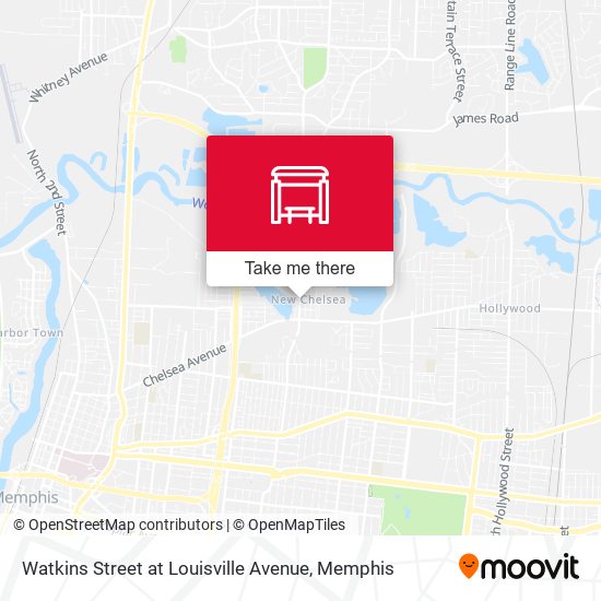 Watkins Street at Louisville Avenue map