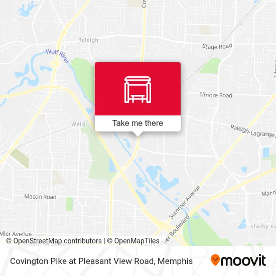 Covington Pike at Pleasant View Road map