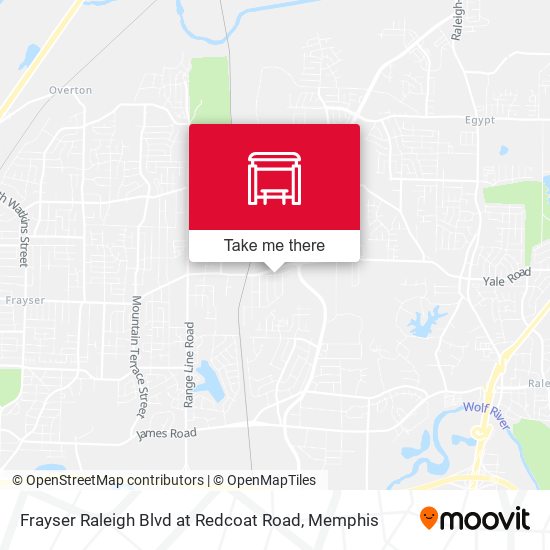 Frayser Raleigh Blvd at Redcoat Road map